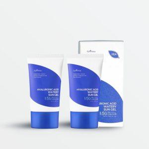 ISNTREE Hyaluronic Acid Watery Sun Gel Set SPF50+ PA++++ 50ml (2 Pack)
